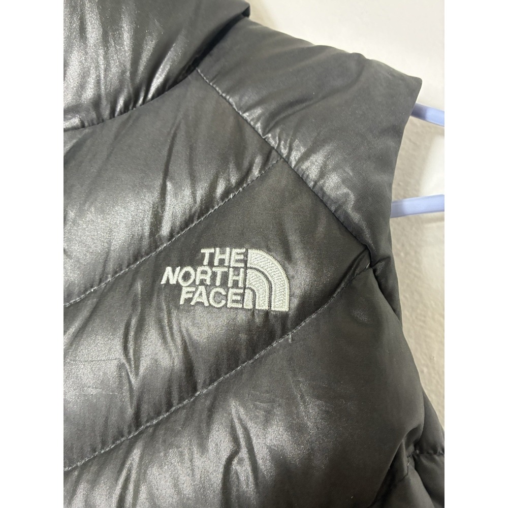 The North Face Full‎ Zip 650 Goose Down Puffer Vest Women's Small Black Outdoors - Picture 3 of 10